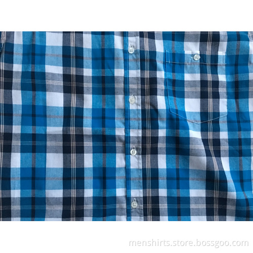 Man Short Sleeve Check Shirt